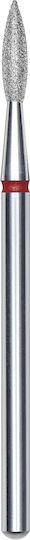 Staleks Nail Drill Diamond Cutter Bit with Flame Head Red
