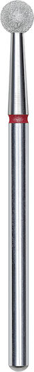 Staleks Nail Drill Diamond Cutter Bit with Ball Head Red