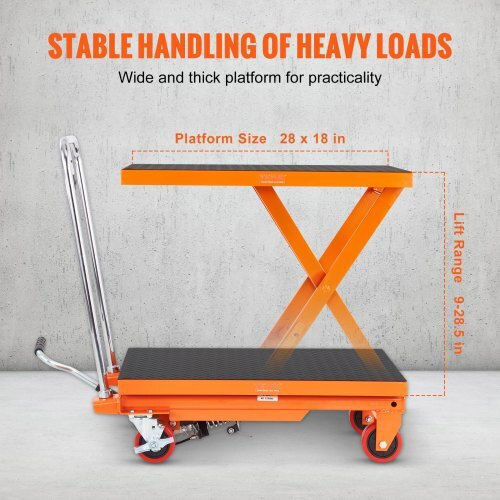 Vevor Lifting & Pulling Equipment Cart in Orange Color