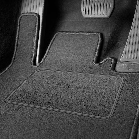 Set Velours Fußmatten Für BMW Serie 7 F01 2008-2015 Mit Blauer Kante