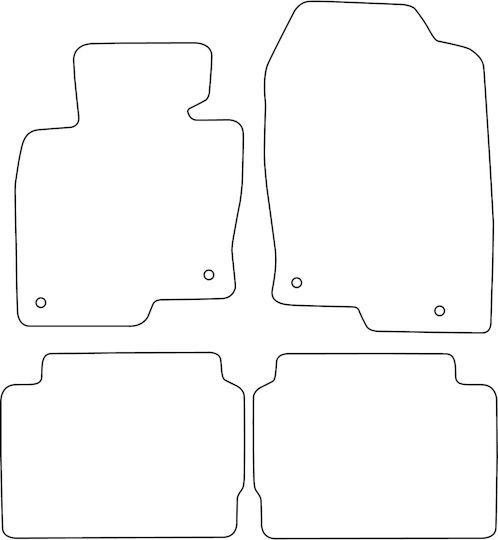 Set Velour Mats Fitting Mazda Cx-5 Ii 2017 Black Edging