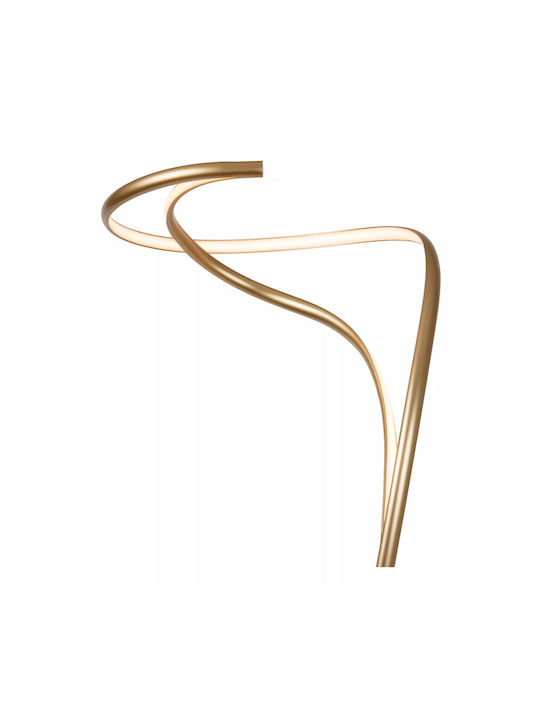 Lucide Lightning Sardana LED Floor Lamp H180xW44cm. with Warm White Light Gold