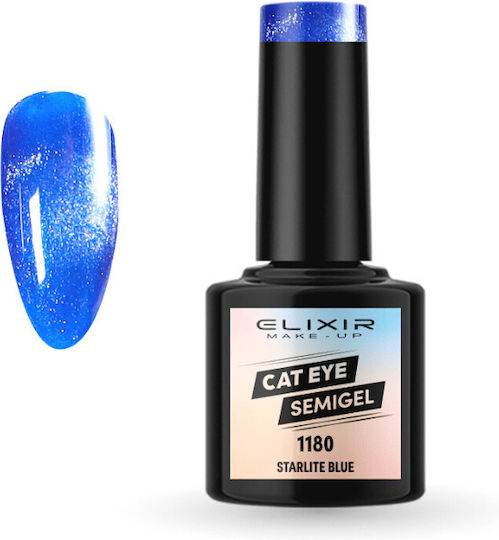 Elixir Ημιμόνιμο Βερνίκι Νυχιών Starlite Blue Cat Eye 8ml