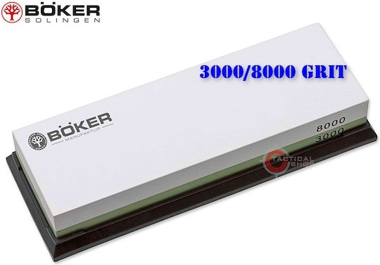Boker Water Stone 3000/8000 Knife Sharpening Stone Double with Density 3000/8000 18x6x3cm