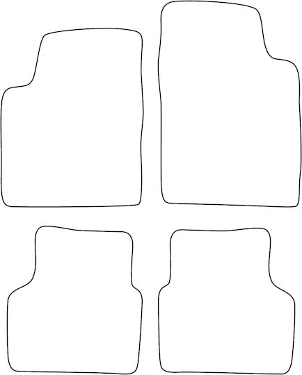 Velours Teppichboden Satz Für Hyundai I10 I 2008-2013 Schwarze Kante
