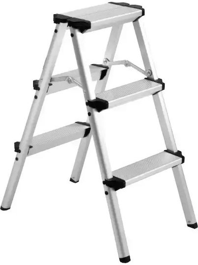 Prostep Step Ladder Aluminum 3 Steps 28cm