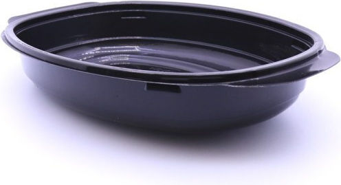 Macpac Einweg-Plastikgeschirr PET mit Fassungsvermögen von 600ml Schwarz 50Stück