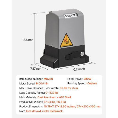 Vevor Set Garage Door Motor for Sliding Door