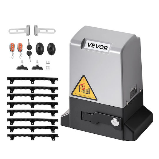 Vevor 400W Electric Sliding Garage Door Motor Set 2204lbs Gear Track Infrared Sensor