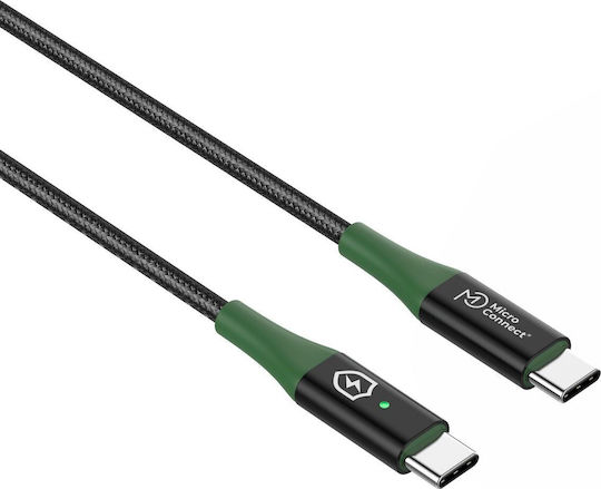Microconnect USB 2.0 Cable USB-C male - USB-C Μαύρο 1m W128869105