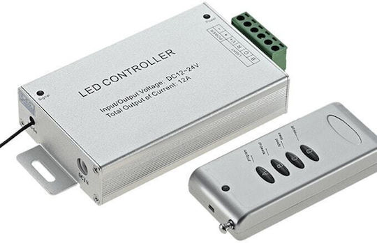 Elmark Ασύρματο RGB Controller RF με Τηλεχειριστήριο 4 Πλήκτρα 12-24V DC IP20 11557