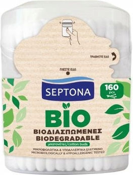 Septona Био Клечки За Уши Биоразградими 160 Бройки