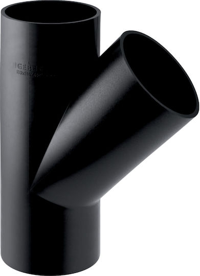 Pehd 50x40/45 Ъглов Тройник Черен Цвят Hdpe Отводнителна Тръба