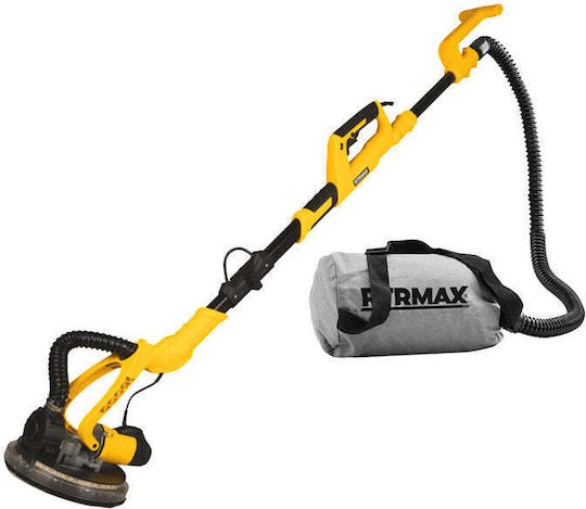 Шлайфмашина за стени и тавани Rtr-max Rtm3793 710W 225 мм Диаметър на Диска 1000 до 2100 об/мин Жълта