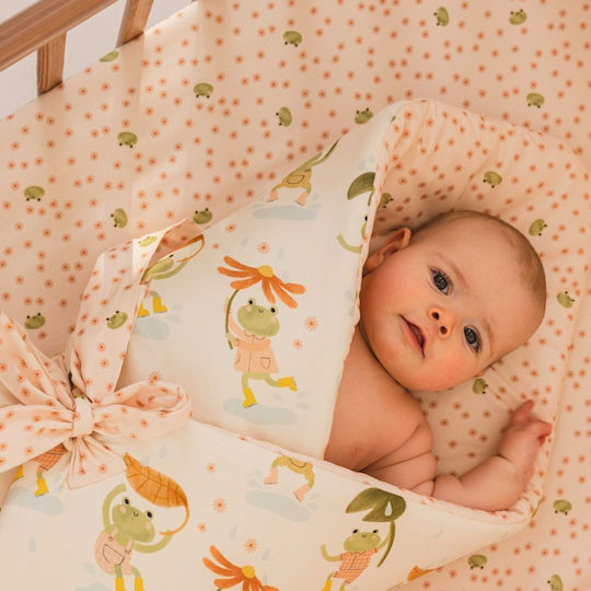 La Millou Pătură Pepinieră Swaddling pături Horn Roz 75x75cm