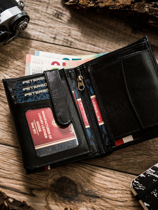Leather Men's Wallet with RFID Beige