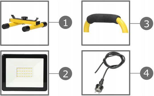 Orno Jobsite Light LED IP65 with Brightness up to 4000lm