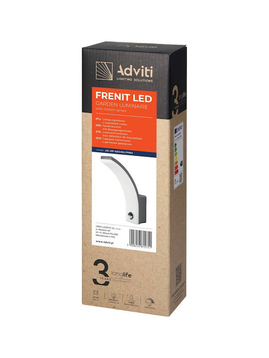 Orno Wall-Mounted Outdoor Light LED IP65 20W with Natural White Light