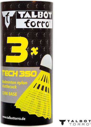 Talbot Torro Tech 350 Φτερά Badminton 3τμχ