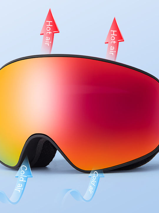 Casco Ski- & Snowboardbrille Kinder Schwarz mit Linse in Schwarz Farbe