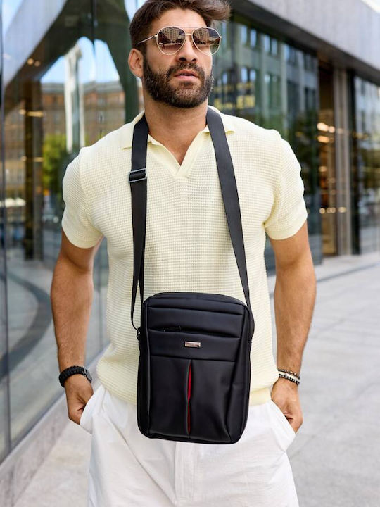 Geantă pentru bărbați De umăr / tip crossbody Neagră