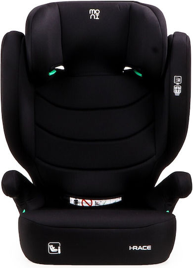 Moni i-Race Столче за Кола High-back Бустер i-Размер с Isofix Черен 15-36 кг