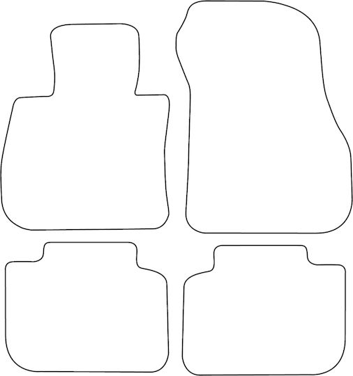 Set Velour Mats Matching Bmw Mini Countryman F60 Ii 2017 Blue Edging