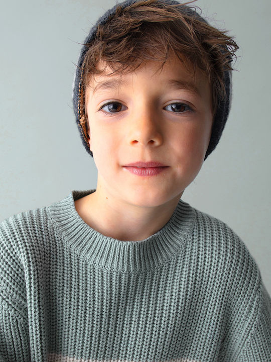 Kids Long-Sleeved Sweater Beige Sky