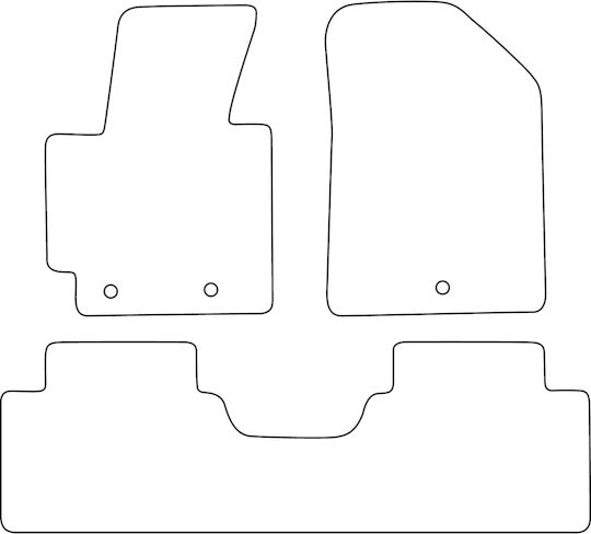 Complete Set Velour Mats Fitting Kia Soul Ii 2013-2019 Black Edging