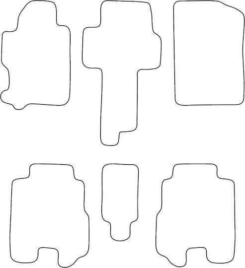 Moltico Set Covorașe Față și Spate Universal 4buc din Covor Honda FR-V - Magazin online Ford Margine 2005-2009 Negre