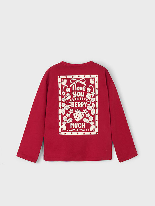 Kids Long-Sleeved Red Blouse