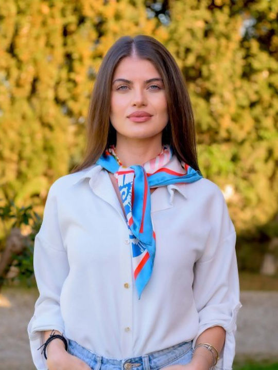 Женска Копринен Шал Многоцветен