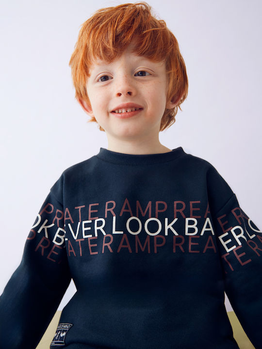Kids Sweatpants Set Navy Blue 2pcs Skate