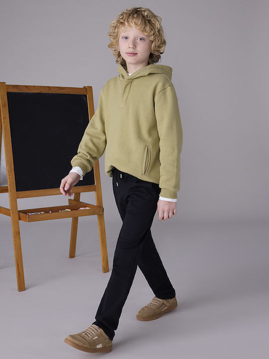 Kinder Hose Chino Stoff Schwarz