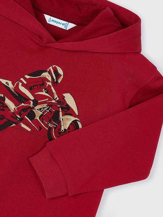 Kids Sweatshirt with Hood Red