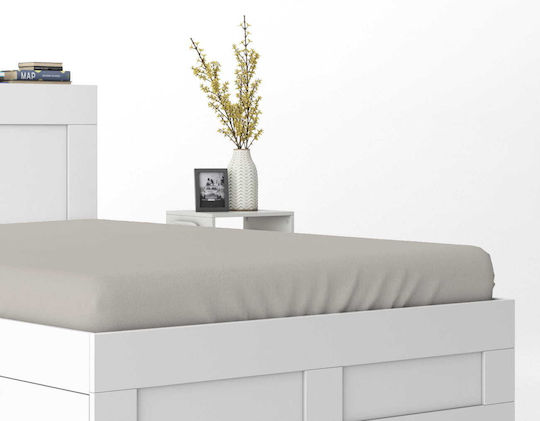 Detexpol Σεντόνι King Size με Λάστιχο 220x200εκ. Beige