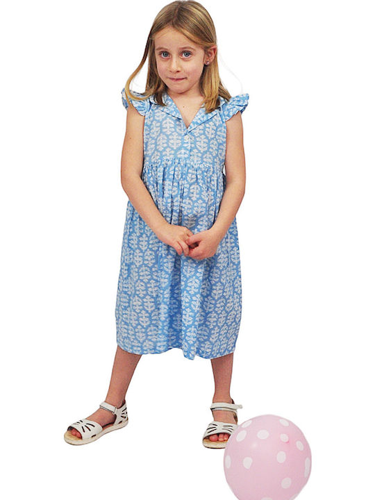 Children's Dress Sleeveless Light Blue