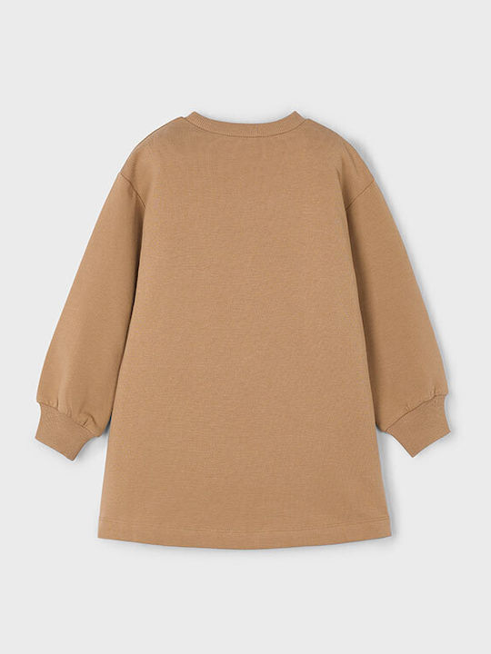 Children's Dress Sweatshirt Long Sleeve Camel