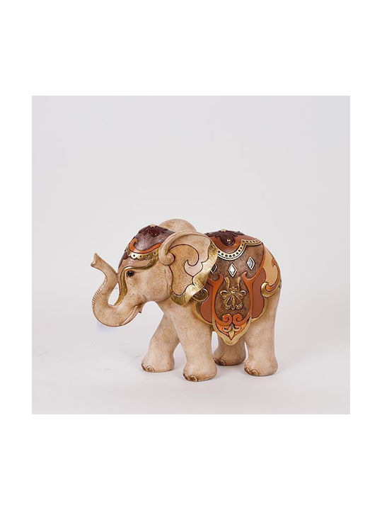 Table Decorative Elephant Brown & Beige 33x13x26cm 12984 752-11637
