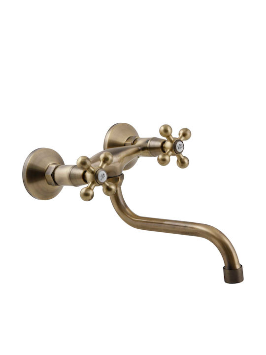 Kuchinox Stilo Wall Bronze Kitchen Faucet Kuchinox Stilo Wall Bronze Kitchen Faucet