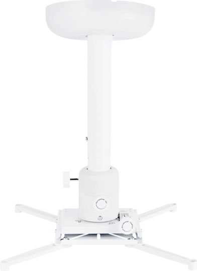 Multibrackets Βάση Projector Οροφής με Μέγιστο Φορτίο 10kg Λευκή