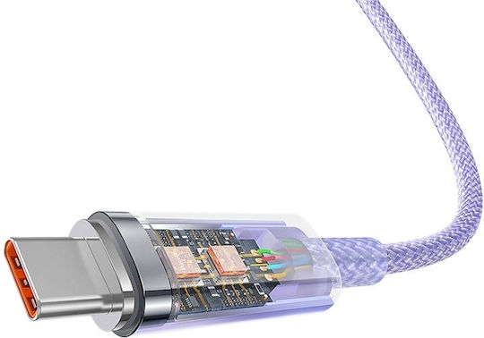 Baseus Explorer Cable Cats010405 Usb A M To Usb C M 1m 100w Purple