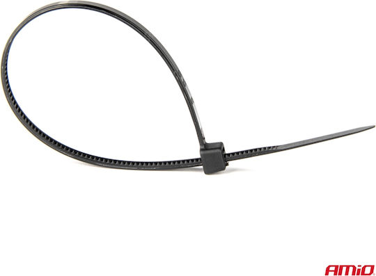 Δεματικα Δετικα Καλωδιων Tie Wrap Ταιραπ 2.5x100mm 3.6x150mm 4.8x200mm Μαυρο Λευκο Χρωμα Σετ Αμιο 500 Τεμ