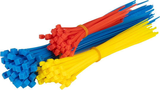Δεματικα Δετικα Καλωδιων Tie Wrap Ταιραπ 2.5x100mm 2.5x150mm 3.6x200mm Διαφορα Χρωματα Σετ Αμιο 150 Τεμ