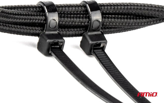 Δεματικα Δετικα Καλωδιων Tie Wrap Ταιραπ 3.6x200mm 3.6x300mm 4.6x350mm Μαυρο Χρωμα Σετ Αμιο 60 Τεμ