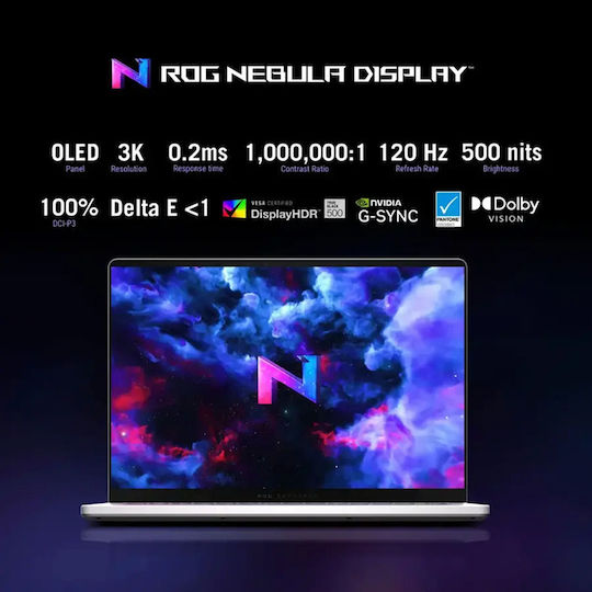 Asus ROG Zephyrus G14 GA403WR-G14.R95070TI 14 Zoll OLED 120Hz Ryzen AI 300 Serie HX370/32GB/1TB SSD GeForce RTX 5070 Ti Windows 11 Startseite Platinweiß US Tastatursprache