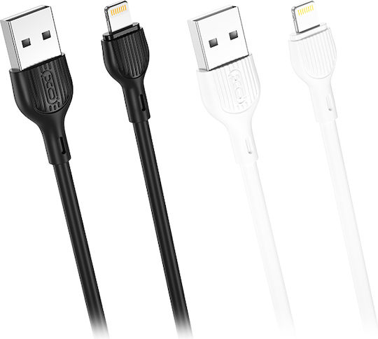 XO NB200 30τμχ USB to Lightning Cable Μαύρο 1m (16.005.0148)