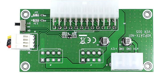 Atx 24-pin Dual Psu Power Sync Starter Extender Cable Bitcoin 17050