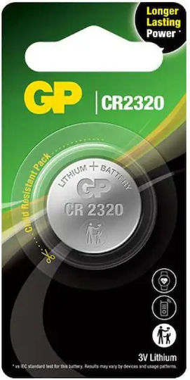 GP Batteries Μπαταρία Λιθίου Ρολογιών CR3032 3V 1τμχ