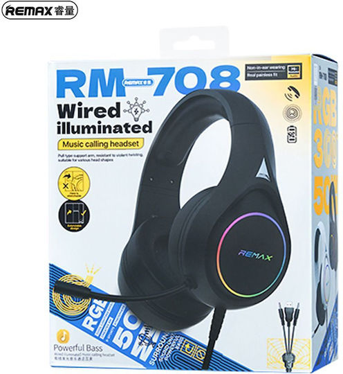 Remax RM-708 Căști Gaming Over Ear cu Conectivitate 3,5 mm